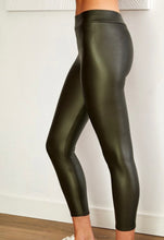 Load image into Gallery viewer, XL Faux Leggings (Black/Olive)
