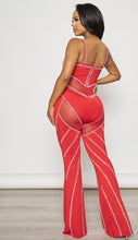 Load image into Gallery viewer, Red Rhinestone Jumpsuit
