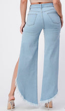 Load image into Gallery viewer, Side Open Denim Flare Pants
