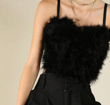 Load image into Gallery viewer, Black Fur Bustier
