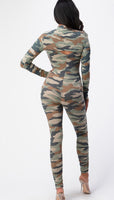 Olive Camo Jumpsuit Set