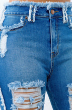 Load image into Gallery viewer, Fringe Detail Denim Shorts (S-3X)
