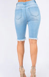 “Sally” Light Blue Bermuda Shorts