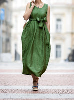 Linen Sleeveless Dress