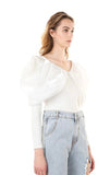White Sailor Knit Top