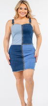 Load image into Gallery viewer, Patchwork Denim Dress (PLUS)
