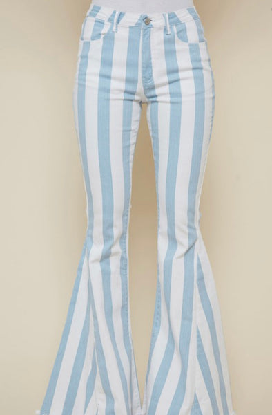 Baby Blue Stripe Jeans