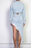 Asymmetric Denim Dress