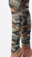 Olive Camo Jumpsuit Set