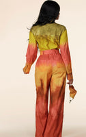 Grass/Wine Jumpsuit