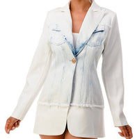 White & Denim Blazer