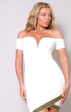 Load image into Gallery viewer, Ivory Off the Shoulder Mini Dress
