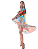 Multicolored Tropical Duster