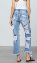 Load image into Gallery viewer, Heavy Destroyed Straight Denim
