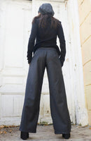 Wide Leg Gray Pants