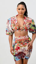 Load image into Gallery viewer, “VESTA” Floral Print Skirt Set
