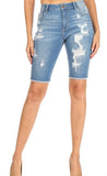 Denim Bermuda Shorts (S-3X)