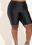 Black Biker Shorts (PLUS)