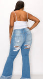 “CHAY” Medium Blue Jeans (PLUS)