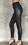 Black Faux Leather Leggings (XS - XL)