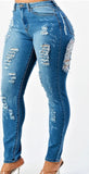 “REMI” Skinny Ripped Jeans (PLUS)