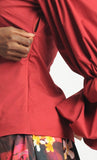 LA Red One Sleeve Top