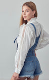Denim High Rise Shortalls