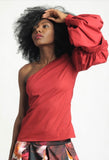 LA Red One Sleeve Top