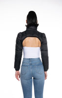 Black Puff Sleeve Jacket