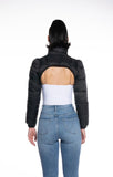 Black Puff Sleeve Jacket