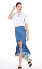 Load image into Gallery viewer, Blue Mermaid Denim Skirt

