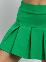 Load image into Gallery viewer, Ponte Mini Tennis Skirt (Hot Pink/Kelly Green)
