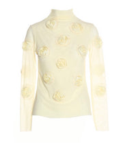 Load image into Gallery viewer, Ivory Floral Chiffon Top
