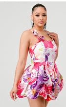 Load image into Gallery viewer, Multi-Floral Bubble Mini Sun Dress
