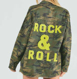 Olive Rock & Roll Camo Shirt/Jacket (PLUS)