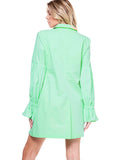 Tiffany Green Double Breasted Blazer Dress