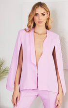 Load image into Gallery viewer, Lavender Open Front Cloak Blazer
